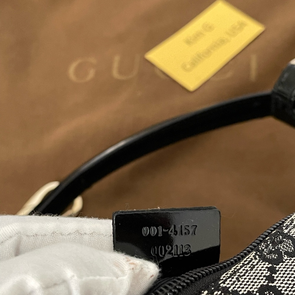 Gucci GG Canvas Shoulder Hobo Bag black/Gray - Picture 9 of 15